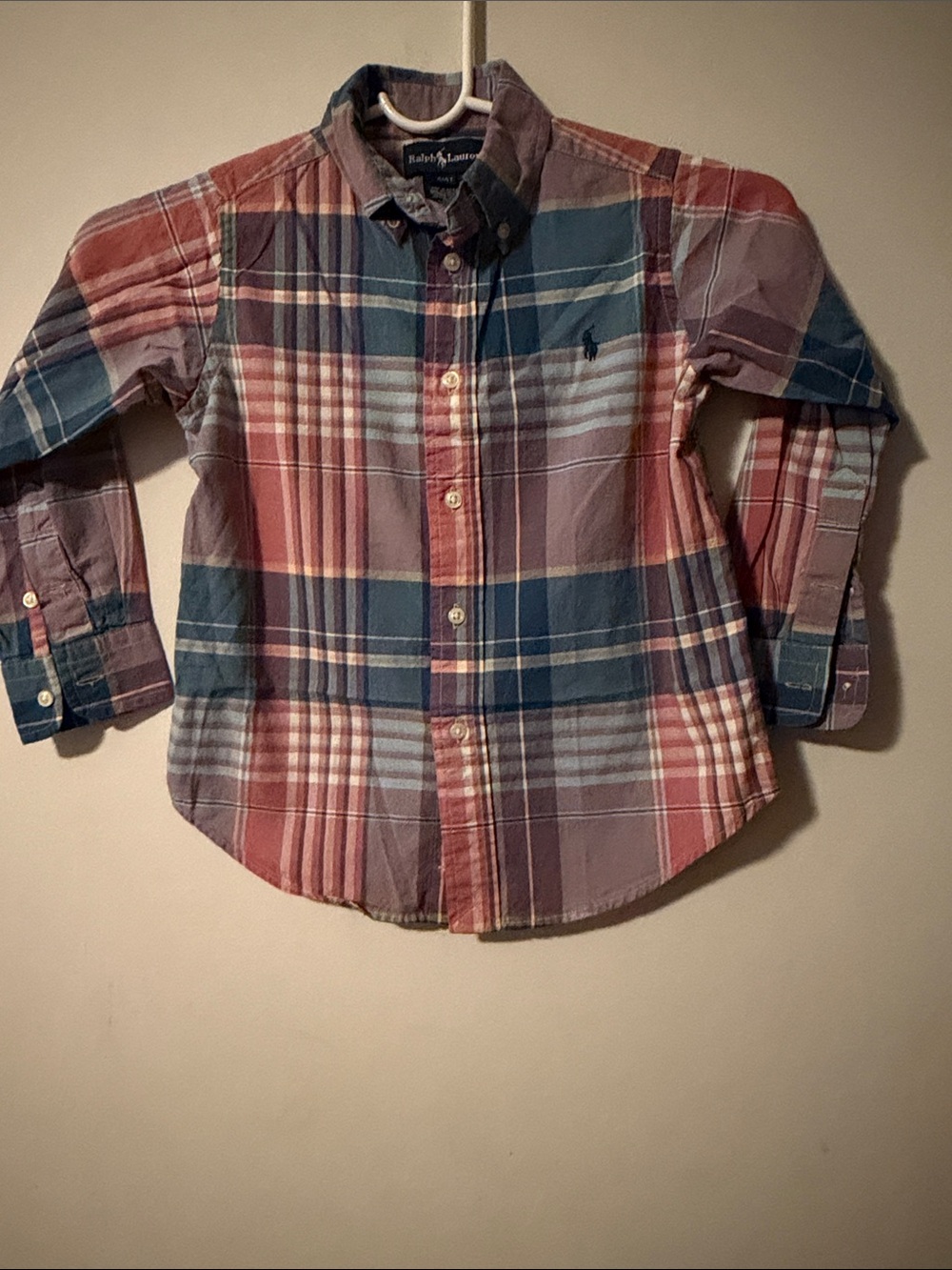 Ralph Lauren Multi-Color Plaid Button-Down Shirt